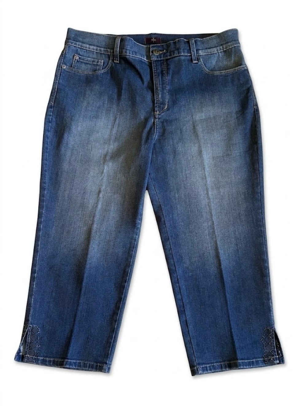 NYDJ Not Your Daughters Jeans Size 16 Embellished Denim Crop Pants